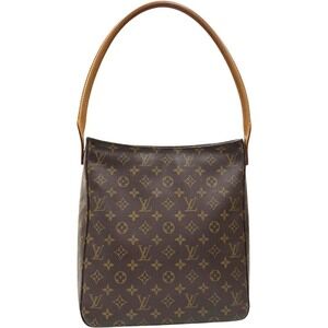 Louis Vuitton Brown Looping Handbag Monogram